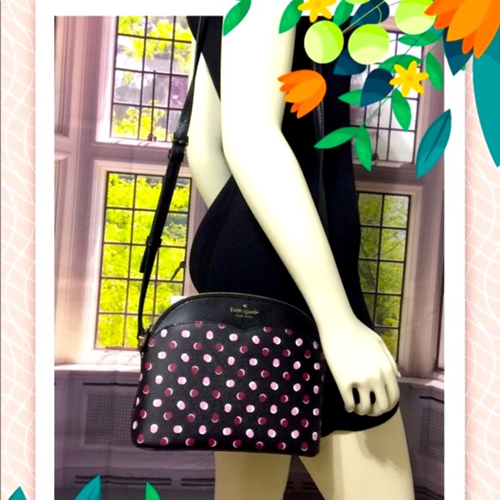NWT Kate Spade Black Payton Dome Crossbody Bag - Picture 4 of 13